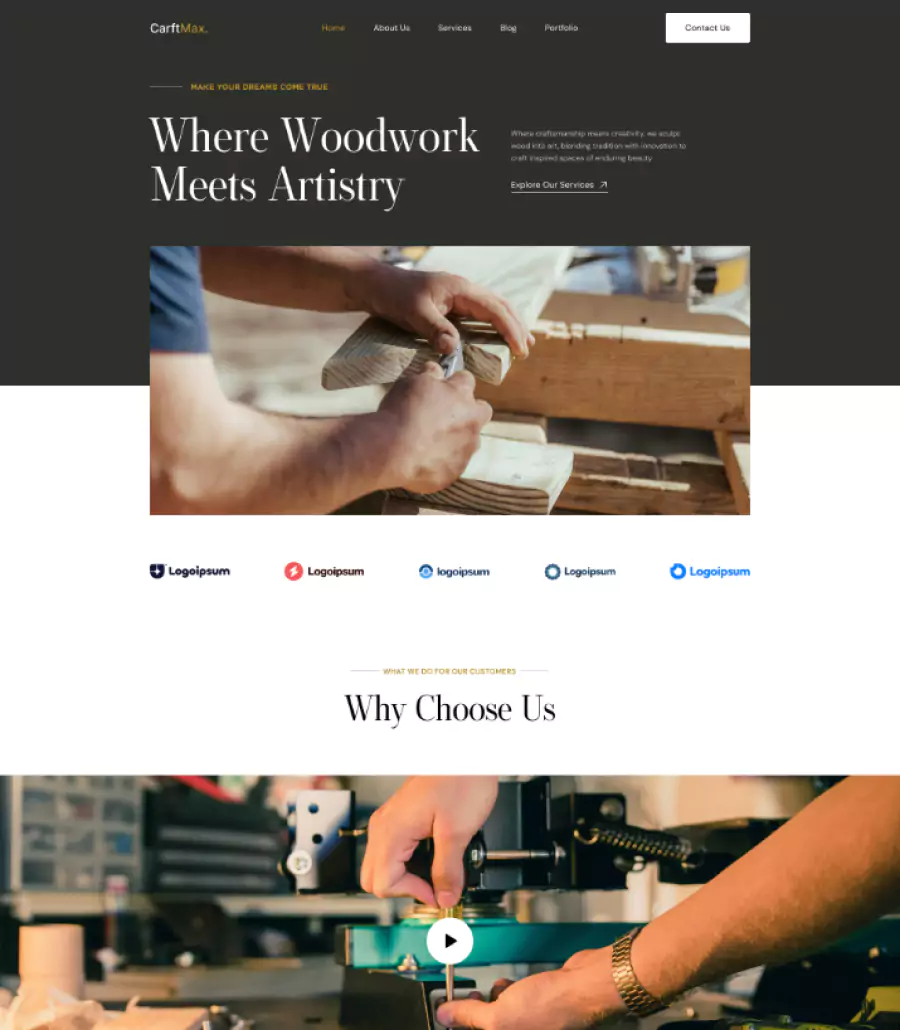 CraftMax - Carpentry Template